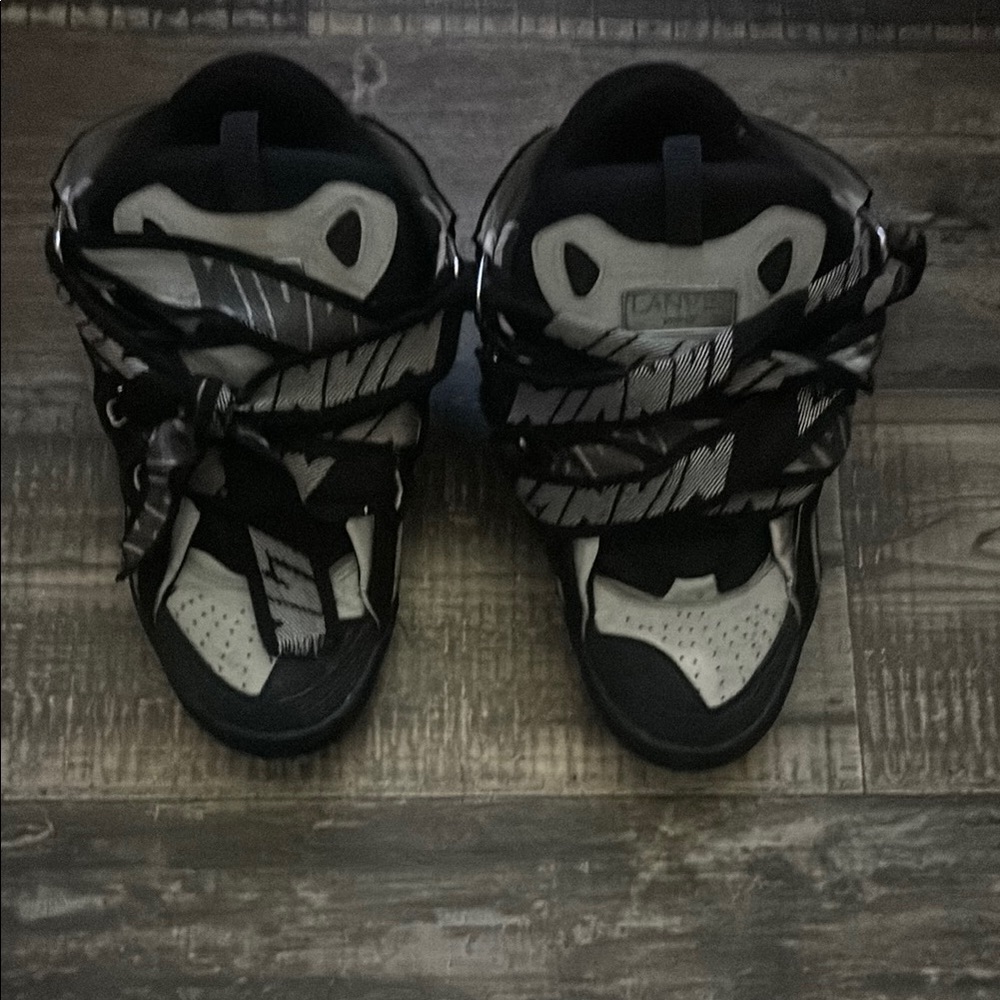 Lanvin Black and White High-Top Sneakers i had them for about a year now no box